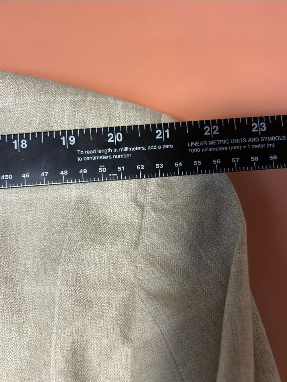 Beige Windowpane Wool Blend Blazer - Men pmk006